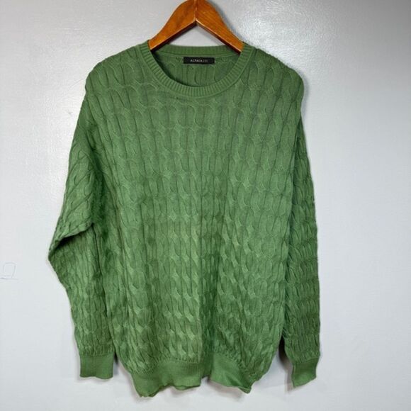Alpaca 111 Men’s Sweater sz L Mercerized Cotton # D525 - Picture 2 of 7